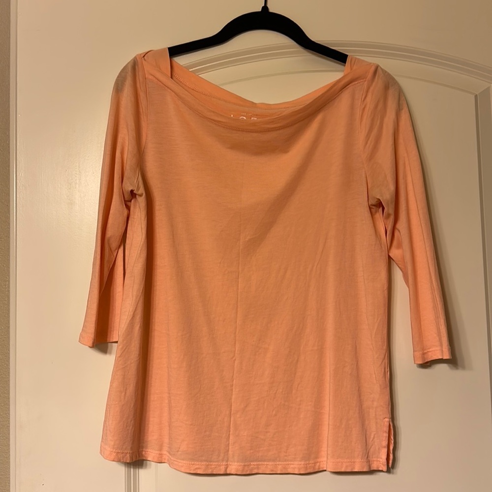 Loft half sleeve salmon top
